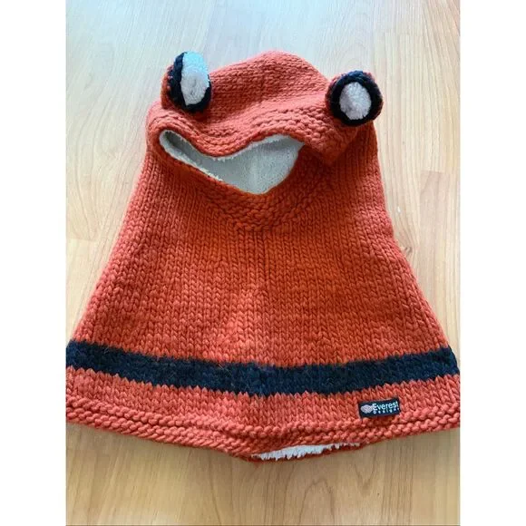 Everest Designs Fox Hat with Built in Scarf Wool Lining One Size - Picture 5 of 7